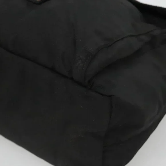 PRADA Shoulder Bag Nylon Black Silver Auth 122318 - Picture 3 of 16